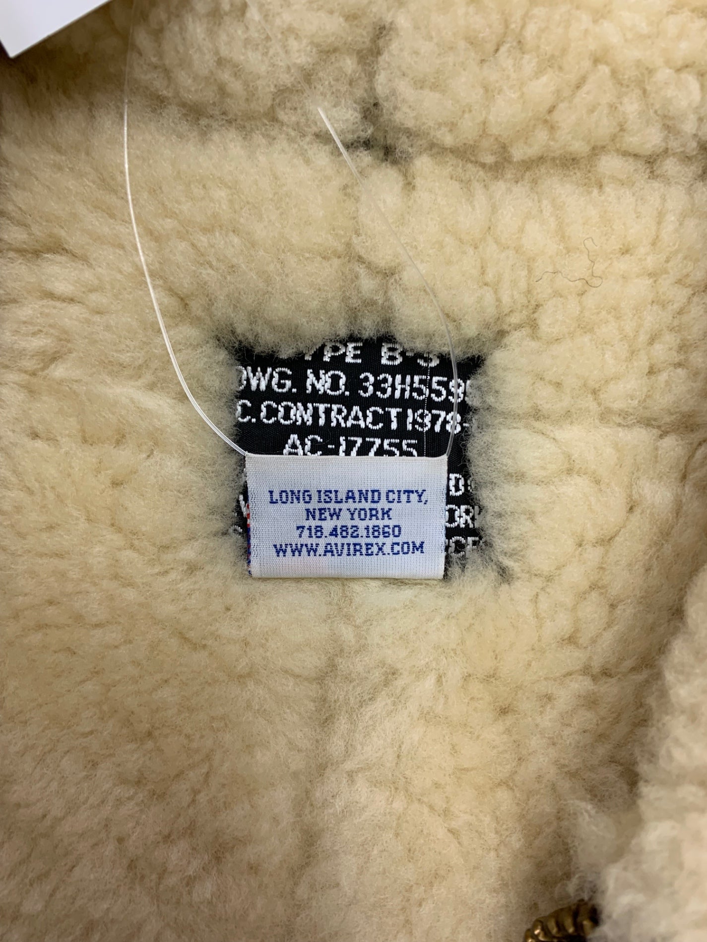 アヴィレックス type-B3 AC-17755 フライトジャケット 38 ブラウン リアルムートン ITPGZWXG0DPW