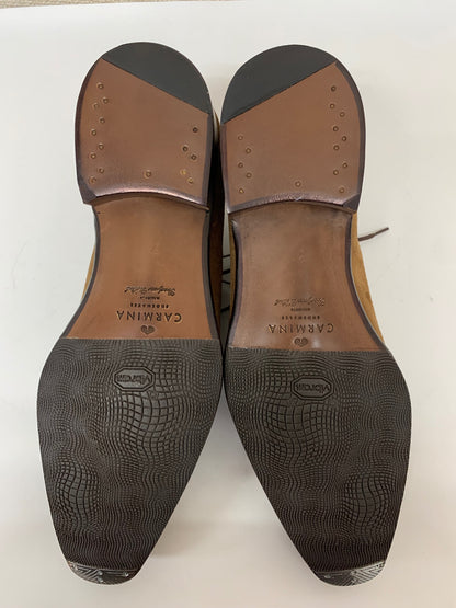 カルミナ プレーントゥ スエード メダリオン 6057 7 ブラウン 革 ITZYPA1TSE6I