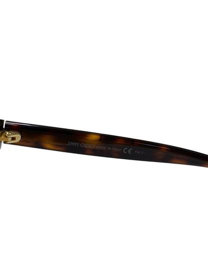 ジミーチュウ ASTAR 086HA サングラス ブラウン セルフレーム フルリム ラウンド（丸メガネ）スタースタッズ IT6HGF74939W 【SALE】