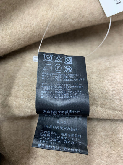 フォクシーブティック Boxy Suit ボクシースーツ 40068 ジャケット 42 ブラウン カシミヤ ミンクファー ITV45DE1H940