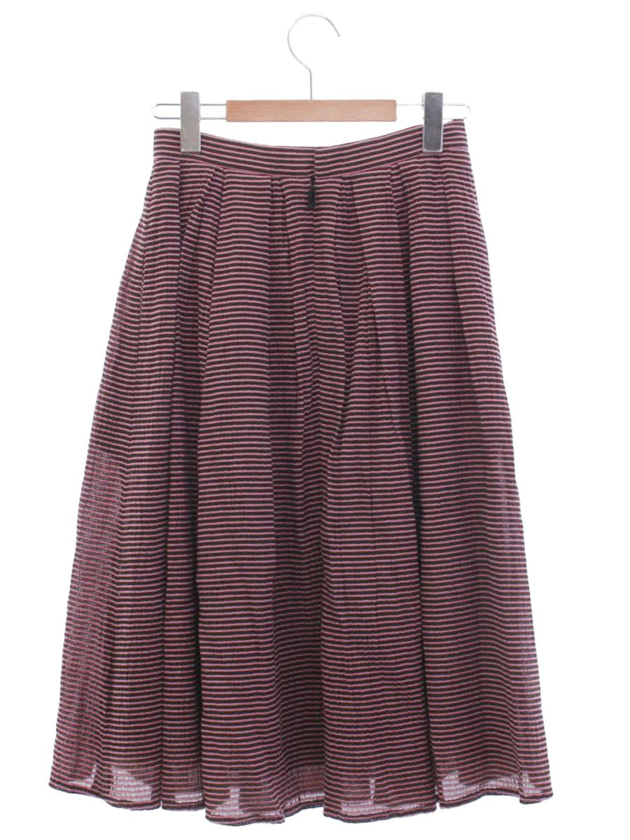 ルネ 6934280 スカート 34 ブラウン/ピンク フレア TISSUE IT1IT19WYRVW