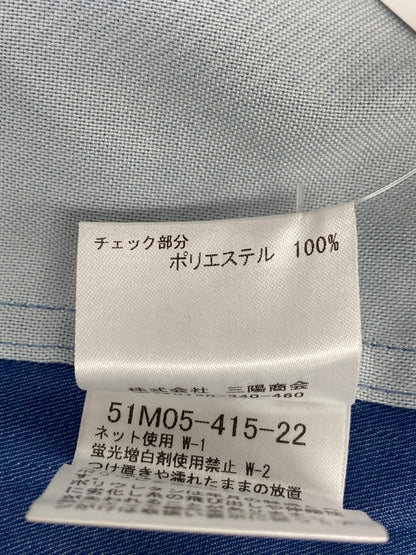 ブラックレーベルクレストブリッジ チェックシャツ 51M05-415-22 LL ネイビー IT8SGL6KK8K8