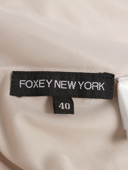 フォクシーニューヨーク 22731 スカート 40 ベージュ フレアー ティアード ITA8TBEEJ22O