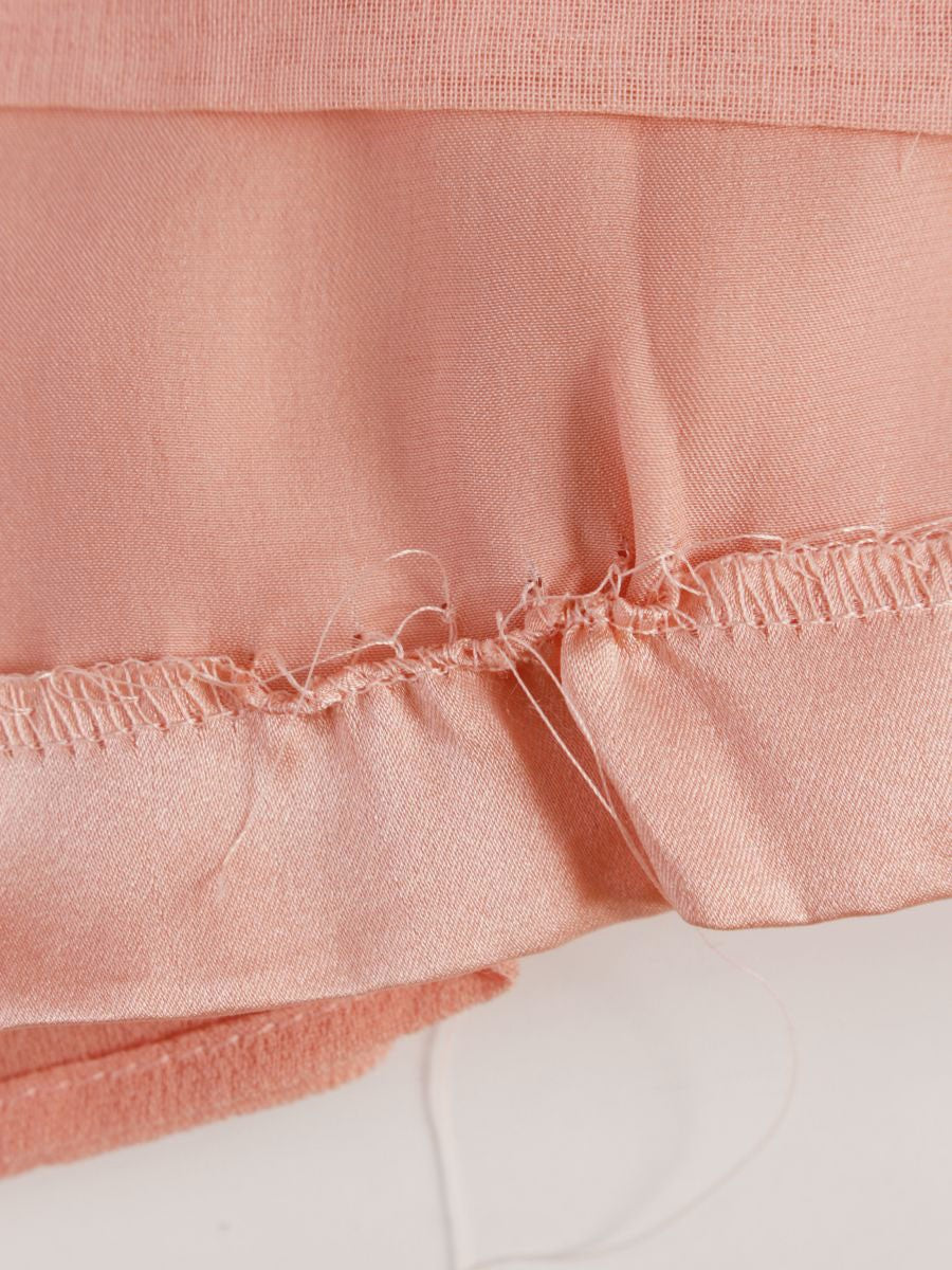 グレースクラス 06010831 キャミソールワンピース 36 ピンク 刺繍 シルク ITGV12DXQ93G 【SALE】