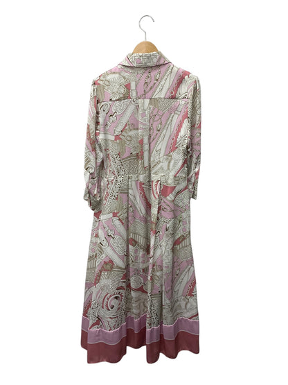 グレースクラス スカーフプリントシャツドレス 0223231072 36 ピンク ITOLT5TVE2ZU