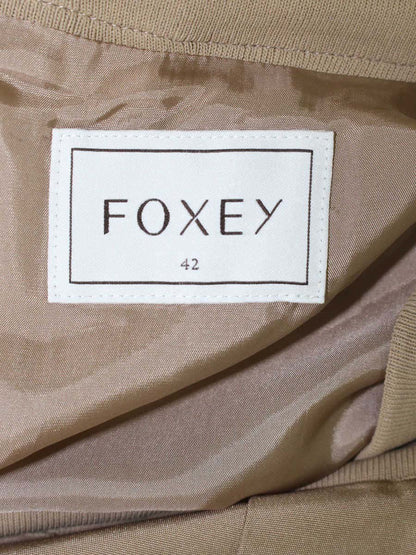 フォクシーブティック 34894 スカート 42 ベージュブラウン フレアー ITT3RZIA6MS2