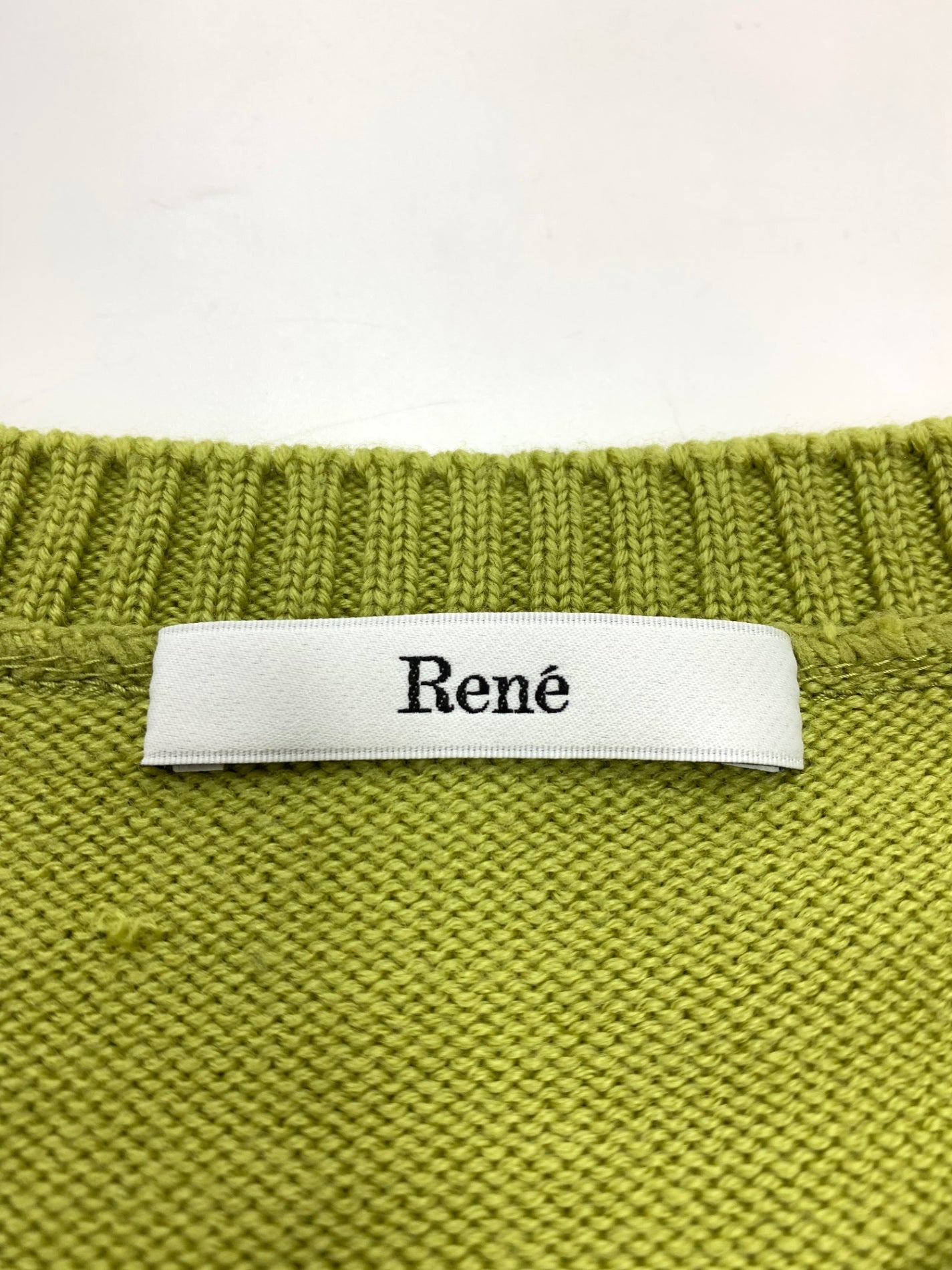 ルネ 6342180　 カーディガン 36 グリーン ウール ニット ITD54HHIW82O