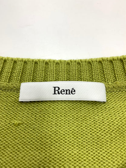 ルネ 6342180　 カーディガン 36 グリーン ウール ニット ITD54HHIW82O