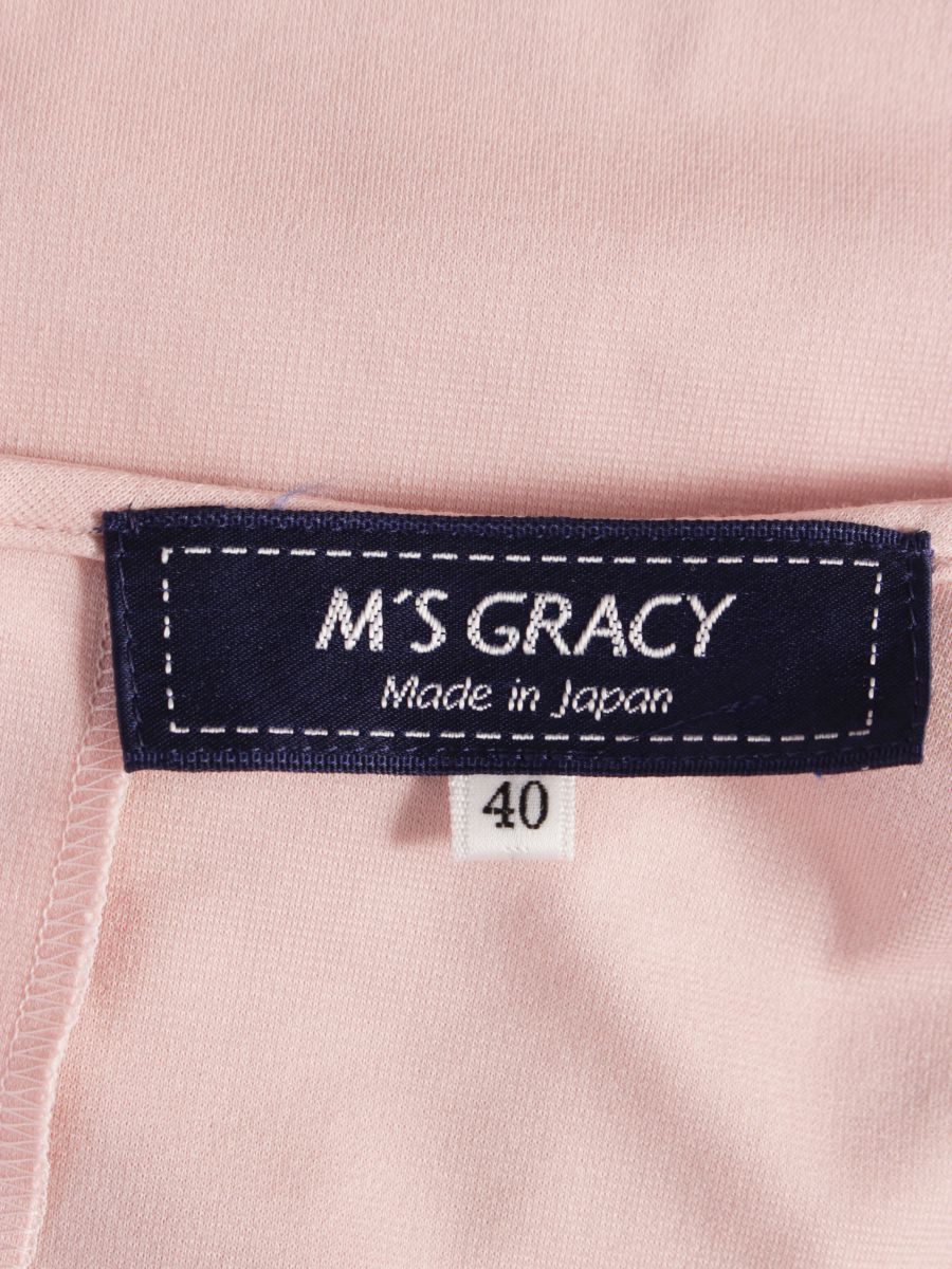 エムズグレイシー Sweet Pink Cut sew 815503 Tシャツ カットソー 40 ピンク ベルスリーブ IT7KHOBC68UX