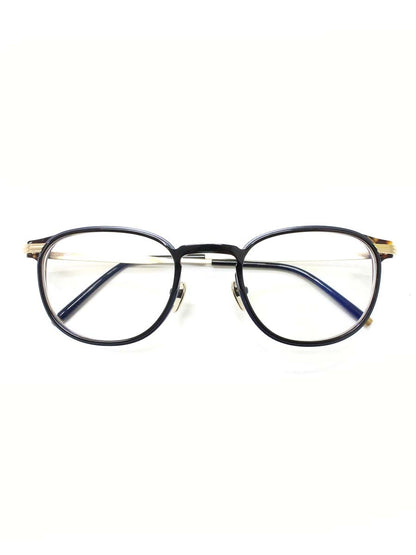 マスナガ AVIOR メガネ ネイビー ゴールド コンビフレーム ボストン べっ甲柄 bykenzo takada IT62HHK0HX6B