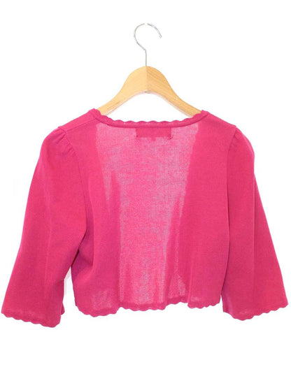 エムズグレイシー Scallop Bolero 918315 ボレロ カーディガン 38 ピンク スカラップ IT1DNPNIUDE4