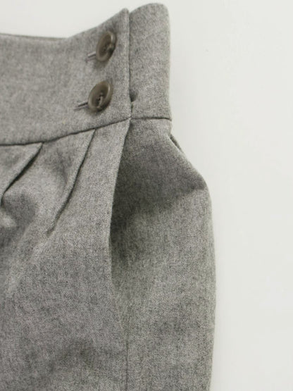 フォクシーブティック  Skirt Twin Button 35151 スカート 40 グレー ウール ITM6VTA5MI66 【SALE】