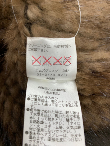 エムズグレイシー 476506 ブルゾン F ブラウン ミンクファー 編込み ITQW9965FWRC