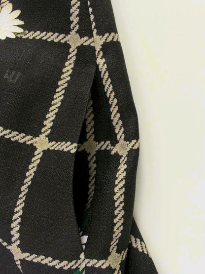 エムズグレイシー 010516 チュニック 40 ブラック チェックxデイジープリントチュニック ITXB6V7N9D5O