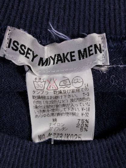 イッセイミヤケメン ME73JK025 半袖スウェット M ネイビー ITH1L055S5F1
