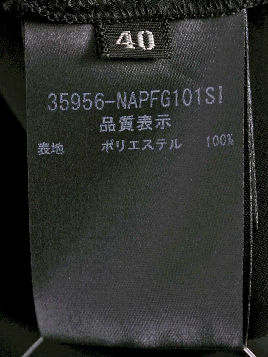 フォクシーニューヨーク 35956 スラックス 40 ブラック グログランテープ 切替 ストレッチ ITYM1816OWRO