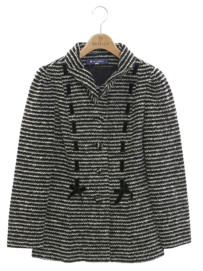 エムズグレイシー 424702 アウター 40 ブラック ラメ ニット リボン ウール ITMC5NYJA15X