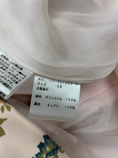 エムズグレイシー 721503 ワンピース 38 ピンク フラワーモチーフ ITYLGDZWY6QK