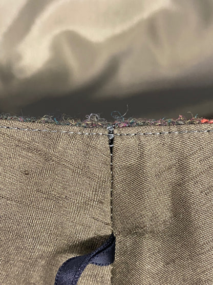 エムズグレイシー 317619 スカート 36 カーキグリーン チェック ウール ITO8RHKO6ZLE