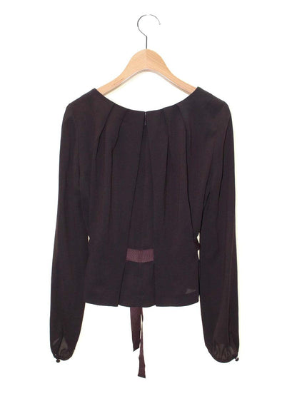 ハロッズ 13507061 ブラウス 2 ブラウン リボン IT611OM3MCU8 【SALE】