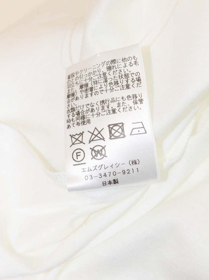エムズグレイシー フリル付きカットソー 215108 38 ホワイト IT5PP9IGNZWI