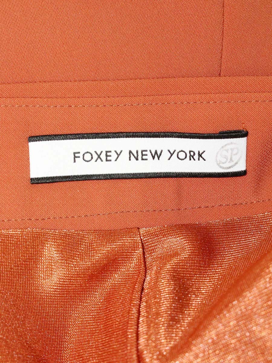 フォクシーニューヨーク パンツ プロムナード 40759 38 オレンジ ITCCART92HUA