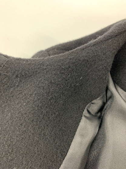 エムプルミエ A233-003 ジャケット 36 ブラック ノーカラー ウール混 IT76GIBR82LB