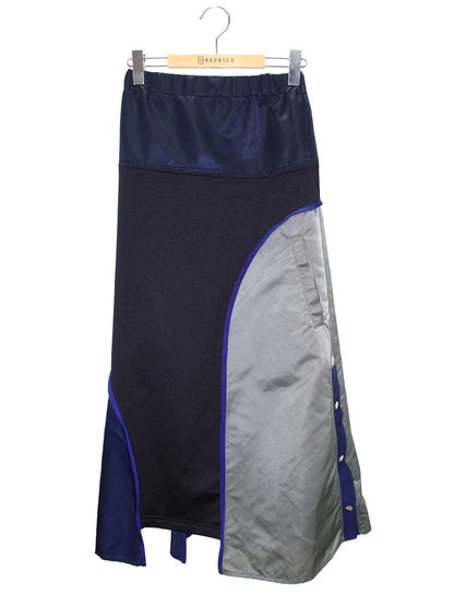 アンスリード ファブリックミックススウェットスカート 522150801101-01 36 ブラック/カーキグリーン/ネイビー IT0TIWNW7FAW