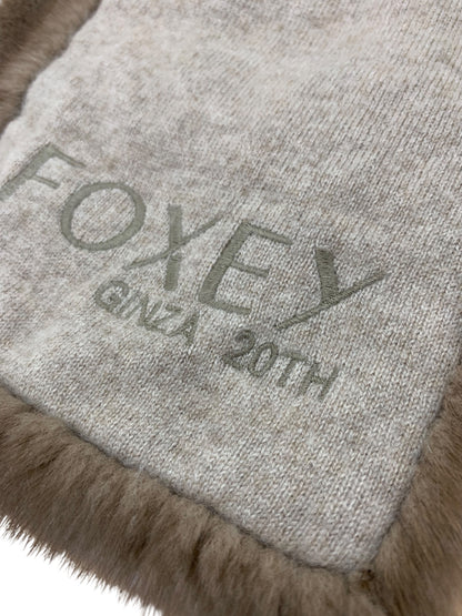フォクシーブティック 39084 ストール ブラウン ミンク GINZA 20TH ANNIVERSARY ITD64OHC5I3U