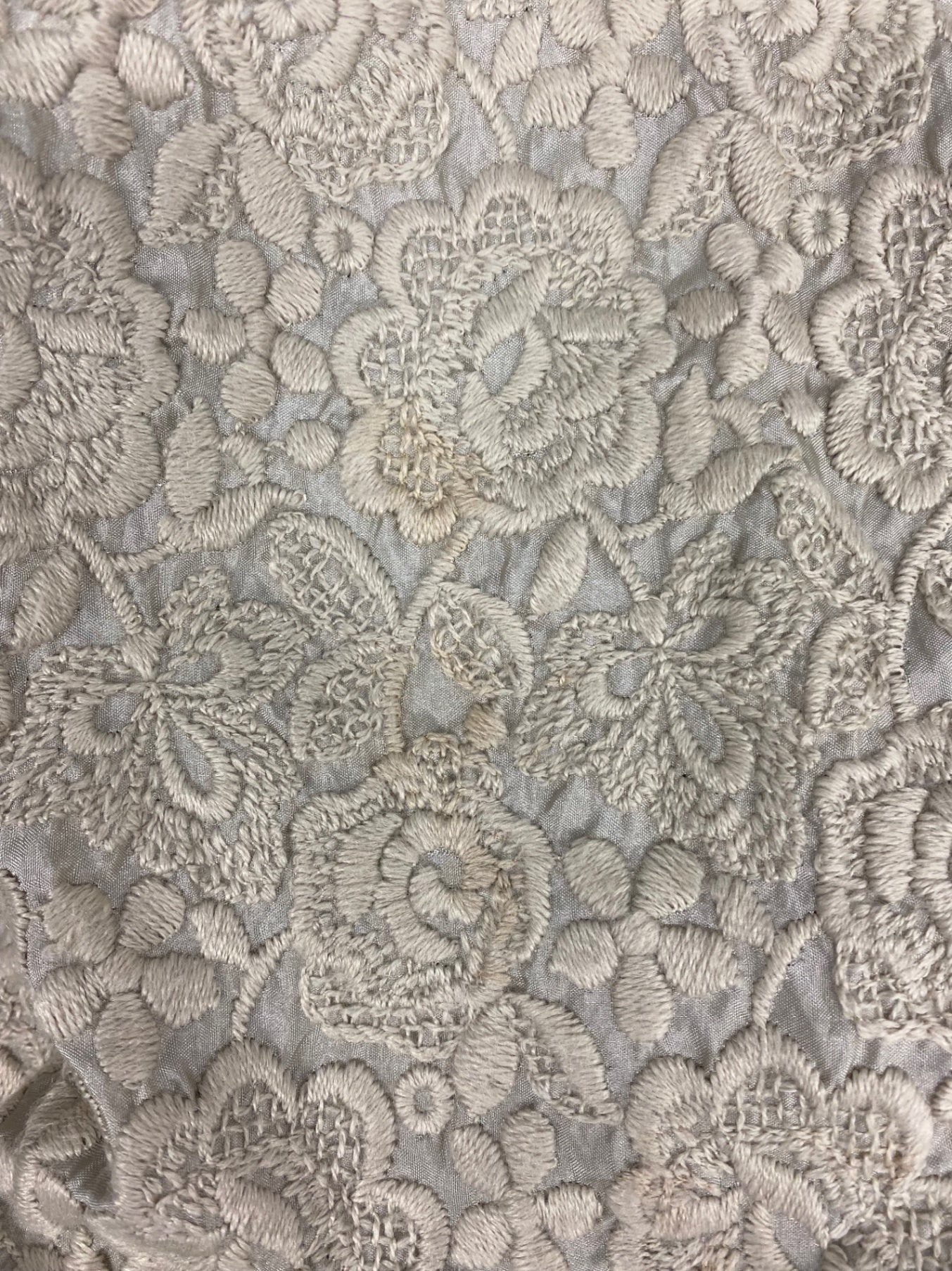 ドゥーズィエムクラス 11-060-500-2240-3-0 スカート 36 グレージュ 刺繍 フラワーモチーフ IT3DWHKJ2C7W 【SALE】