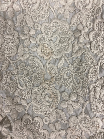 ドゥーズィエムクラス 11-060-500-2240-3-0 スカート 36 グレージュ 刺繍 フラワーモチーフ IT3DWHKJ2C7W 【SALE】