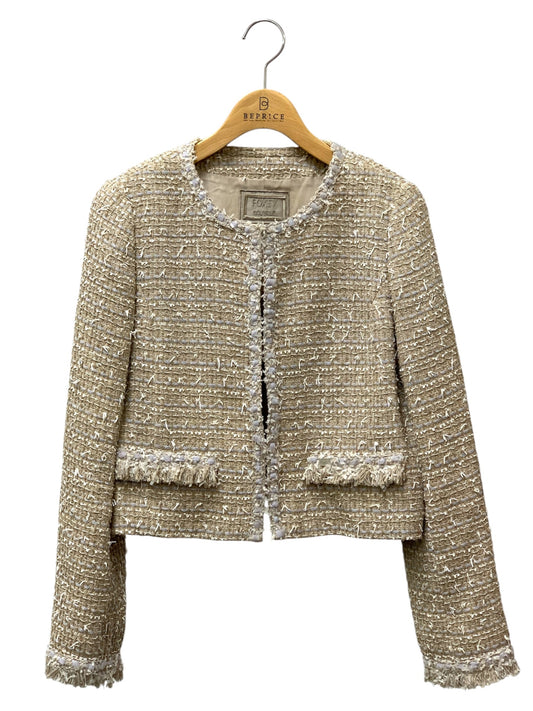 フォクシーブティック Jacket Fiore 43253 ジャケット 40 ベージュ ツイード ITS2DISMWW2O