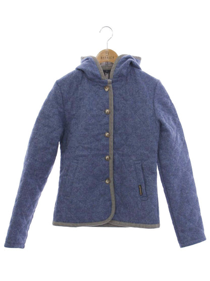 ラベンハム キルティングコート 6 ブルー フード付き ITU95CLOVEFQ 【SALE】