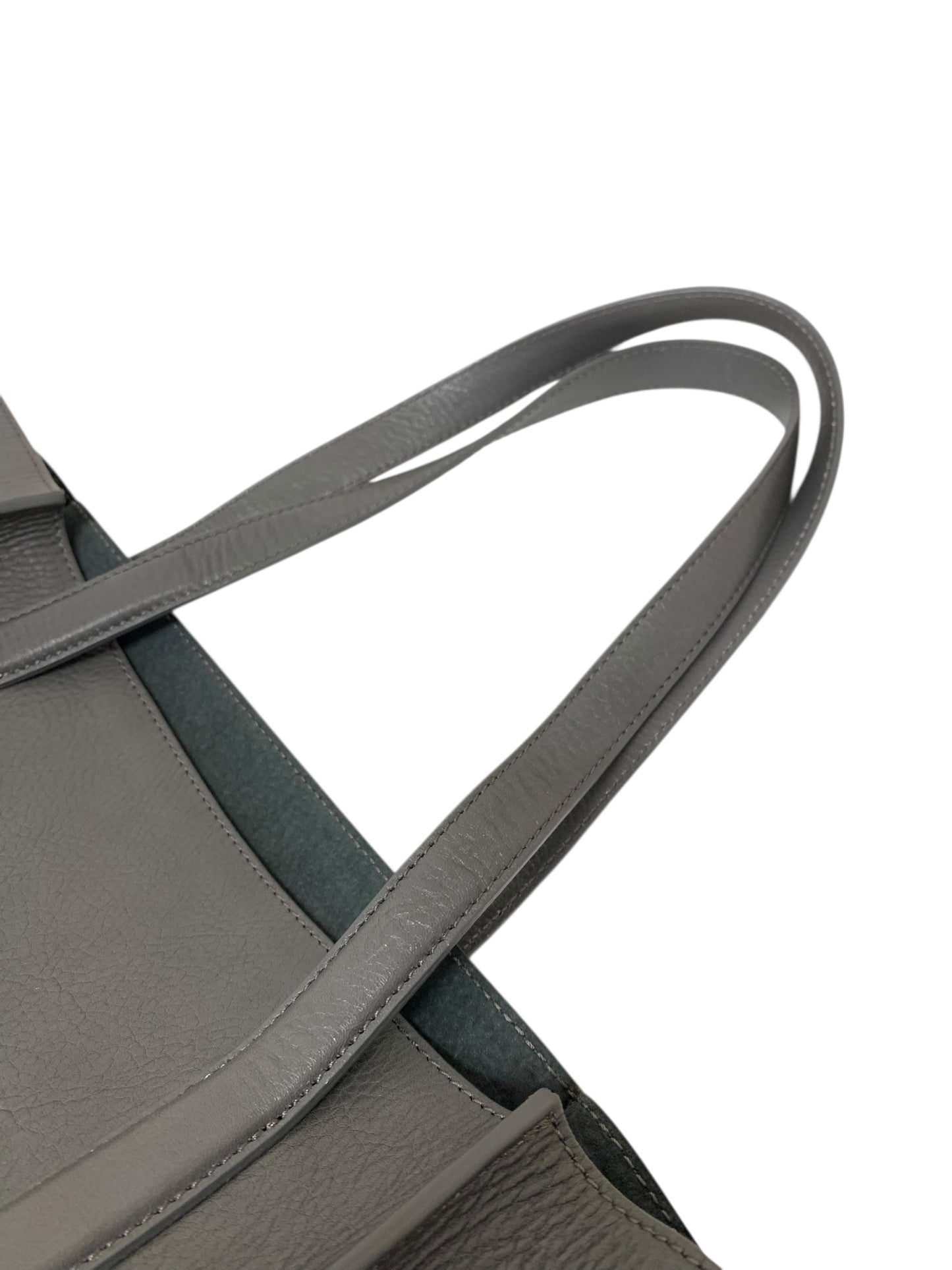 ヒロフ トートバッグ グレー レザー ITQHK249R1J0