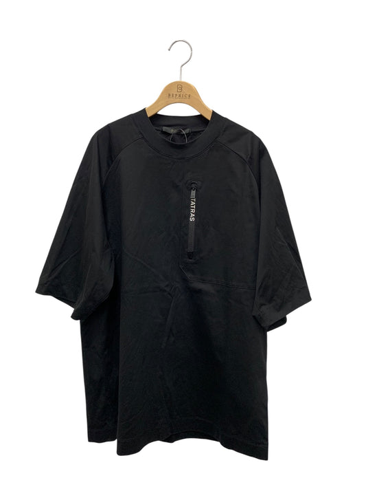 タトラス MTLA23S8004-M  Tシャツ 02 ブラック クルーネック ロゴ ジップ ITCDYIBLKQY2 【SALE】