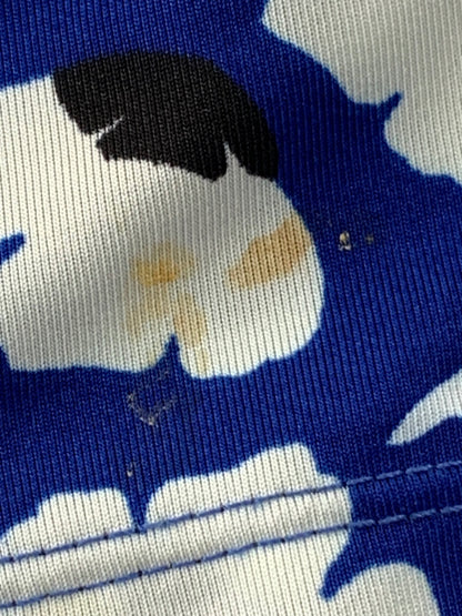 スーパービューティー トップス 42 ブルー 花 ビジュー ITEER96QDCAT