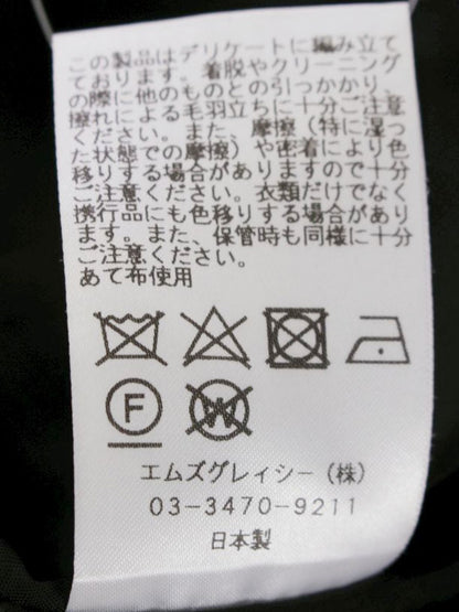 エムズグレイシー 011547 ワンピース 36 ブラック ステッチ バイカラー ITOBGCP9TDQ0