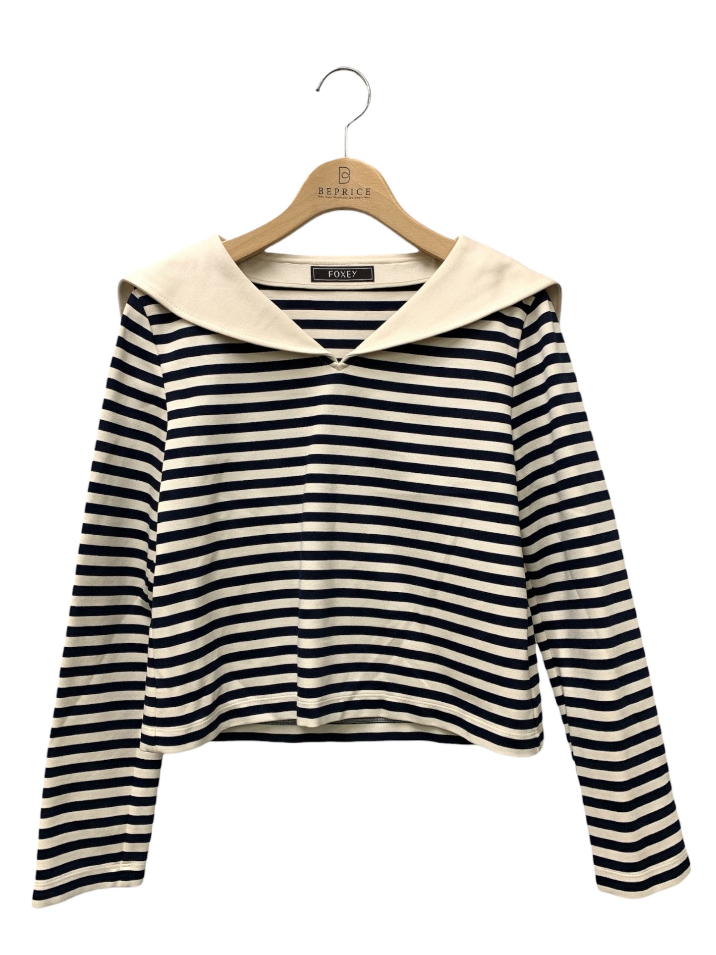 フォクシーブティック Top Venezia 44233 トップス 38 ネイビー ボーダー ITLLYB894CT0