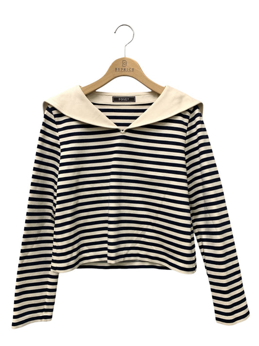 フォクシーブティック Top Venezia 44233 トップス 38 ネイビー ボーダー ITLLYB894CT0