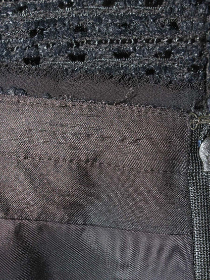 トゥービーシック UME89-939-09 ワンピース 40 ネイビーブラック ティアード ツイード ITBLVOHJPWC8