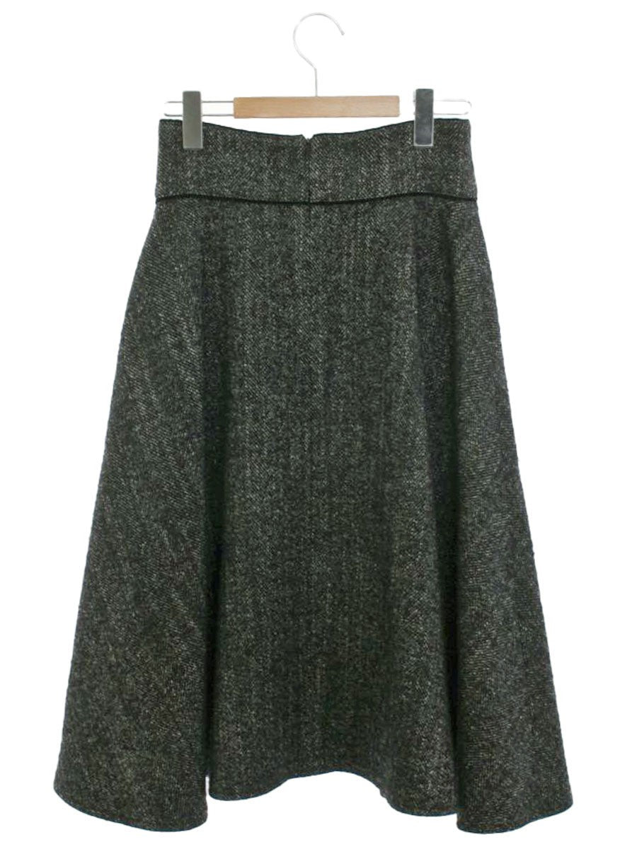 フォクシー 39203 スカート 38 ブラック アルパカ混 フレア ITGG5R3ZWBGB
