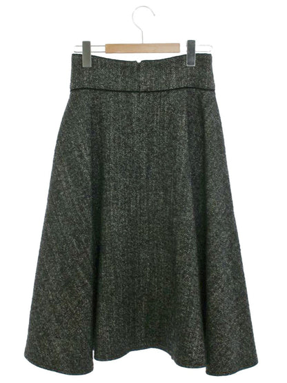 フォクシー 39203 スカート 38 ブラック アルパカ混 フレア ITGG5R3ZWBGB