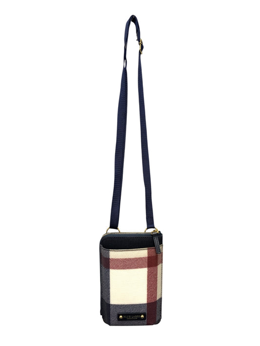 ブルーレーベルクレストブリッジ ポーチ ネイビー スマホケース チェック ITRIWQ2790IW