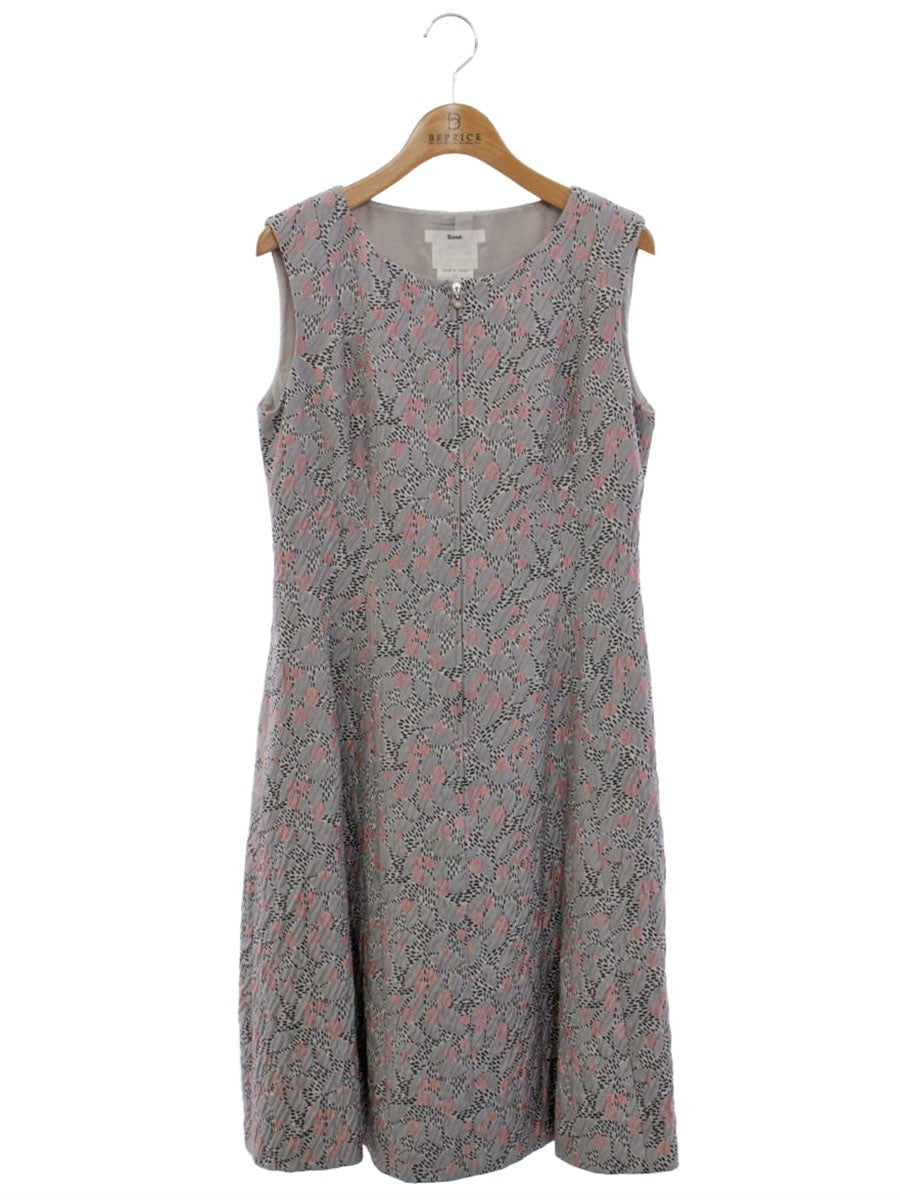 ルネ 6846420 ワンピース 34 グレー ジャガード TISSUE IT2WDHH02VFG