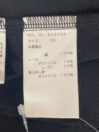 エムズグレイシー 625344 Tシャツ カットソー 38 ブラック フラワーモチーフ IT50REQIAG8K 【SALE】
