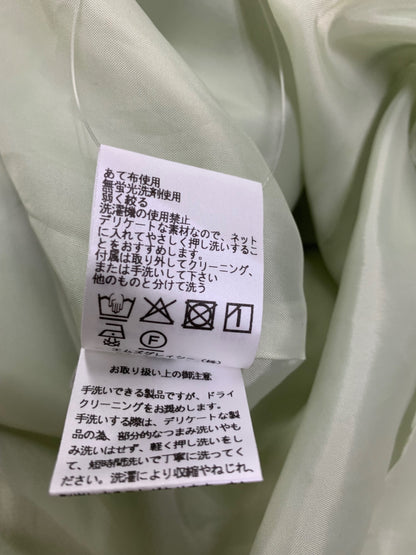 エムズグレイシー フリルｘピンタック 611336 ワンピース 38 グリーン IT6Y0HTIVJZW