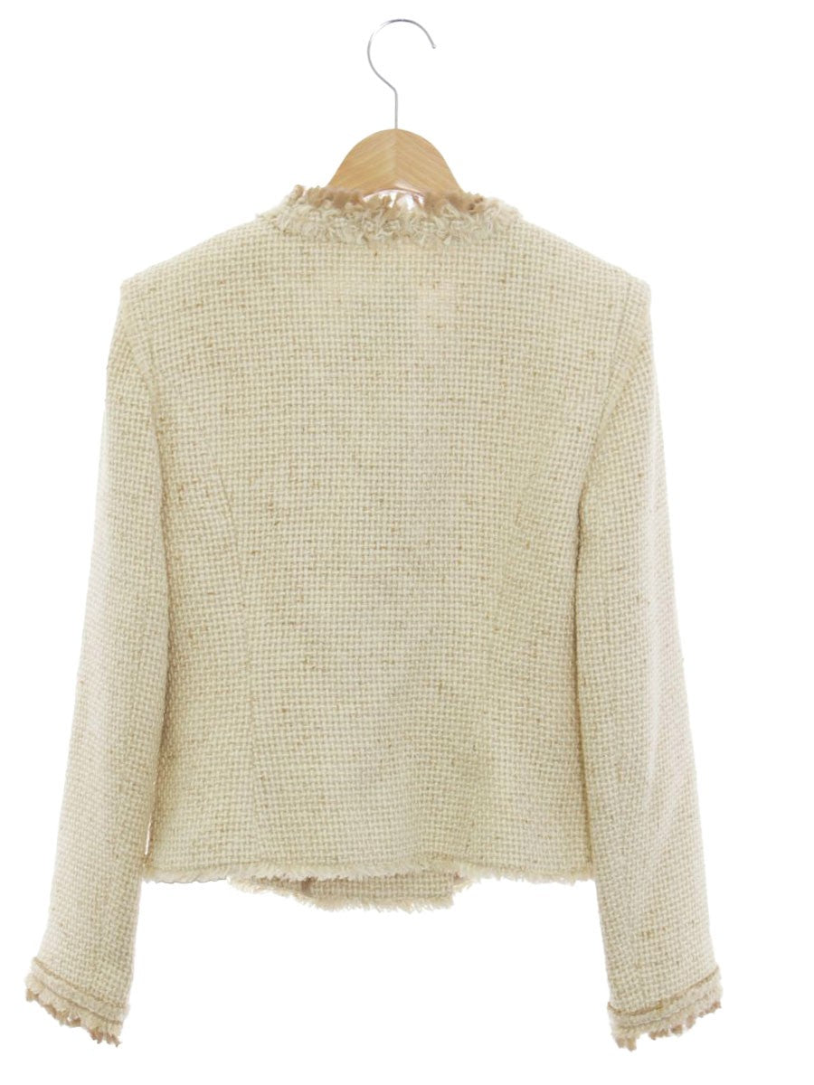 フォクシーブティック 27949 ジャケット 40 アイボリー レディツイード
