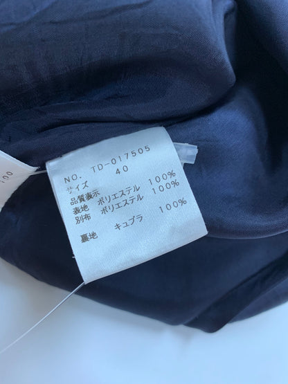 エムズグレイシー 017505 スカート 40 ネイビー フラワーモチーフ IT9LCM5GPS8G