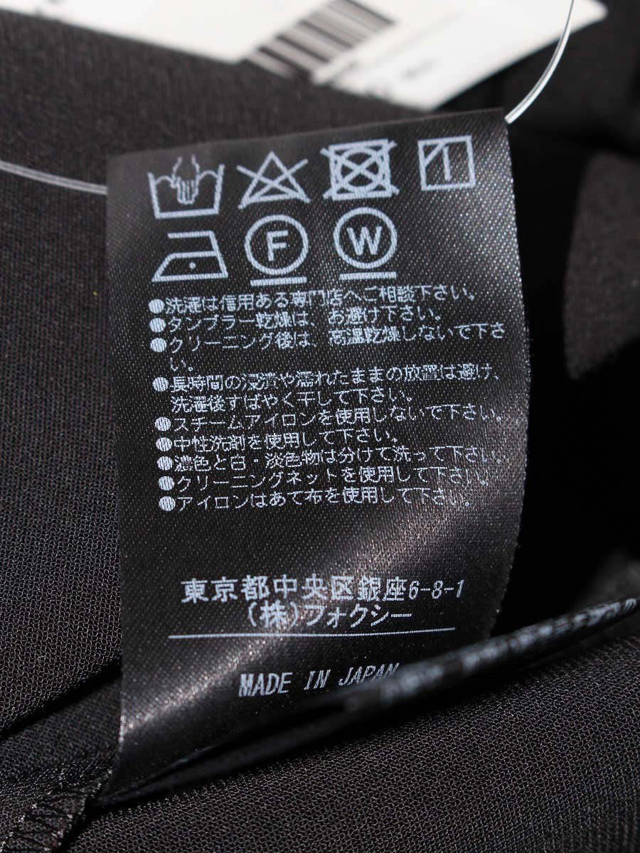 フォクシーニューヨーク Aopllo 39846 パンツ 40 ブラック ITD6144LWM4K