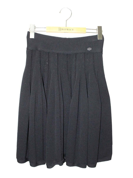 フォクシーブティック lily ruffle 34525 スカート 38 ブラック フレア IT0PEP8GRYCO